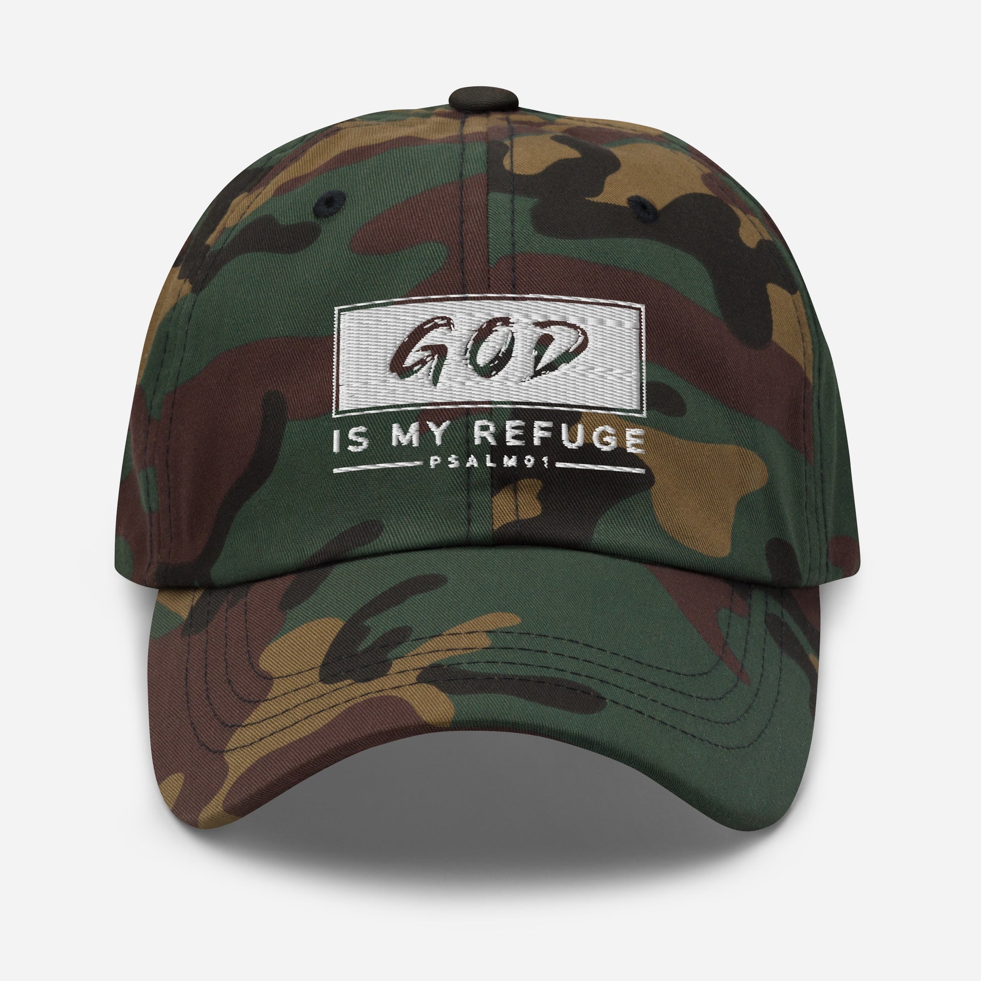 God is my Refuge Dad hat - Southern Cameaux
