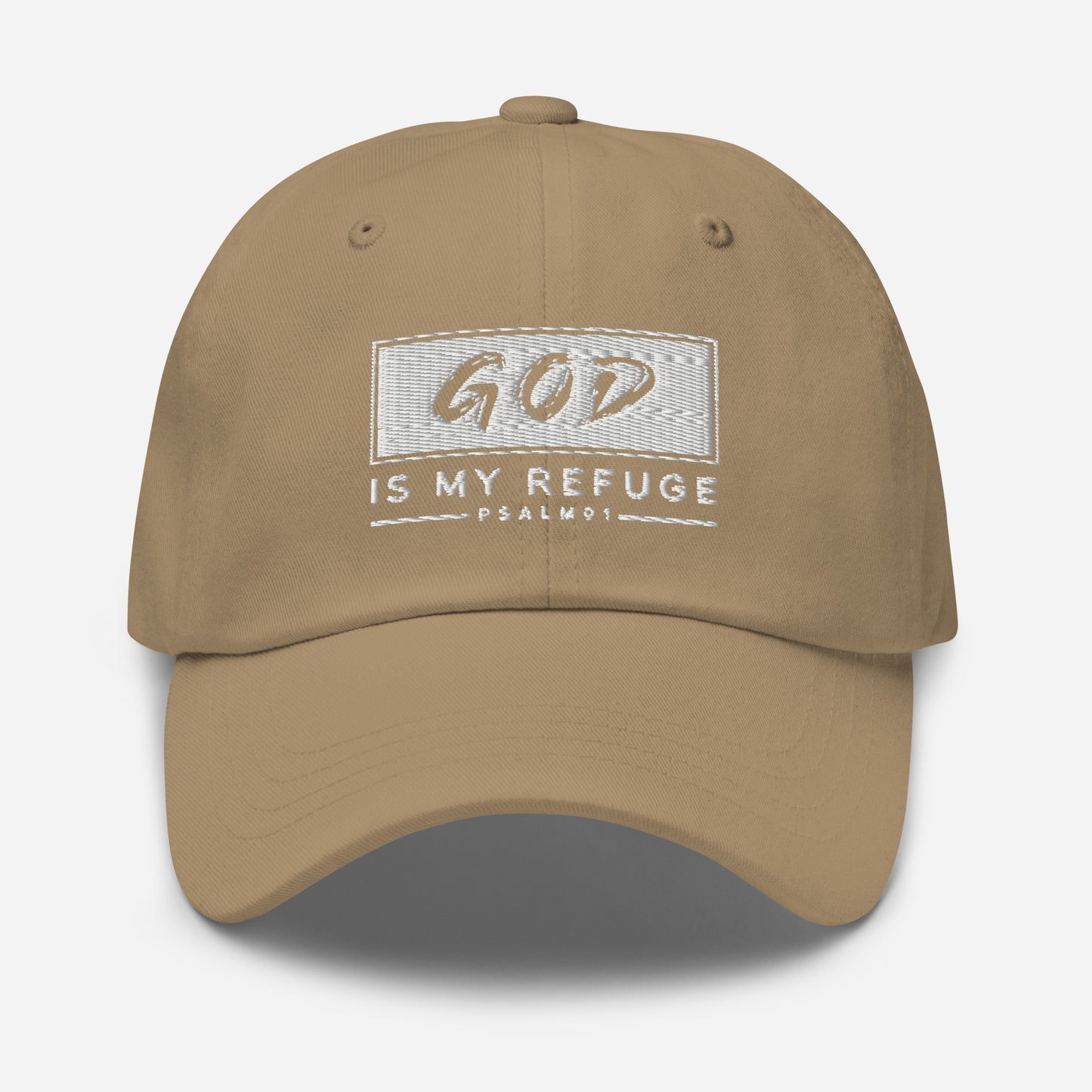 God is my Refuge Dad hat - Southern Cameaux