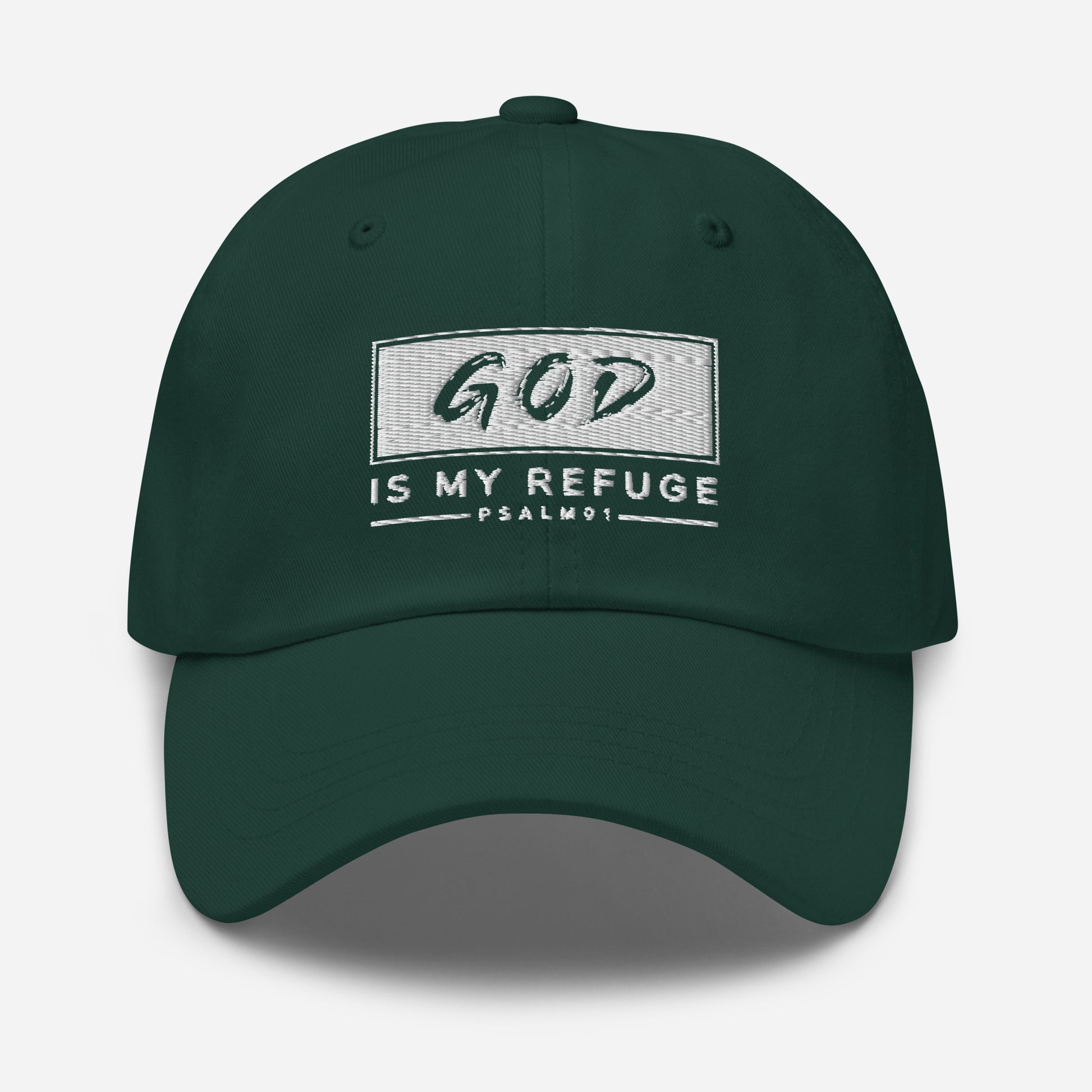 God is my Refuge Dad hat - Southern Cameaux