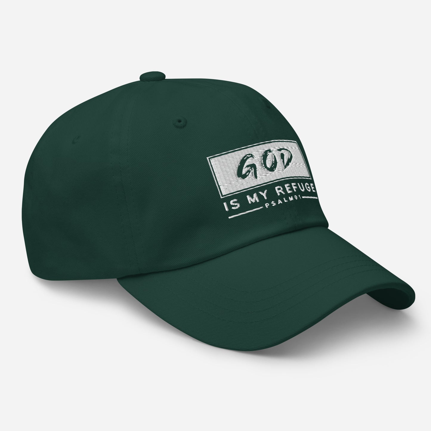 God is my Refuge Dad hat - Southern Cameaux