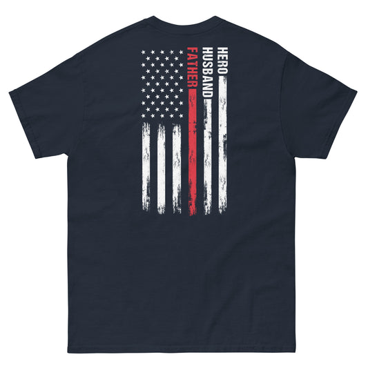 Hero, Husband, Father Men's T - Southern Cameaux