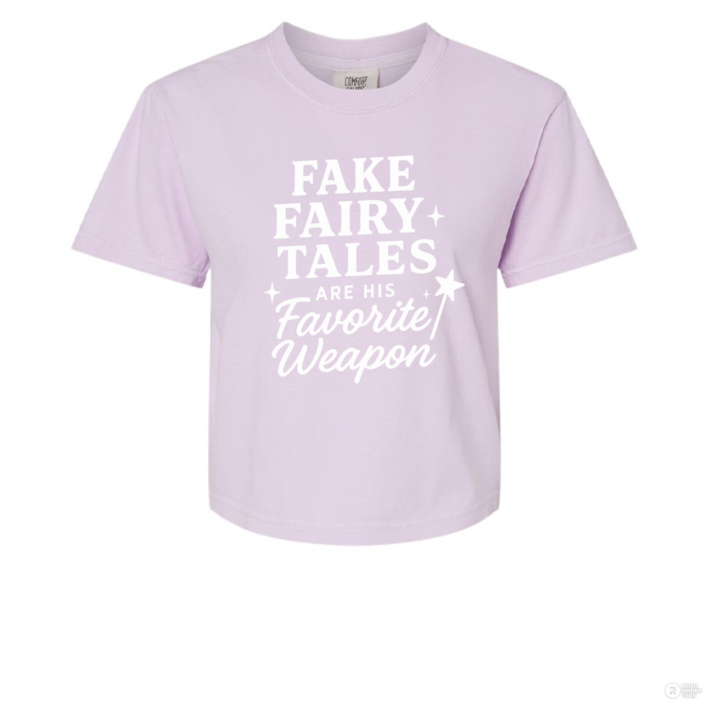 Fairy Tales Are His Favorite Weapon Product: Comfort Colors 3023CL Women's Heavyweight Boxy T-Shirt - Southern Cameaux