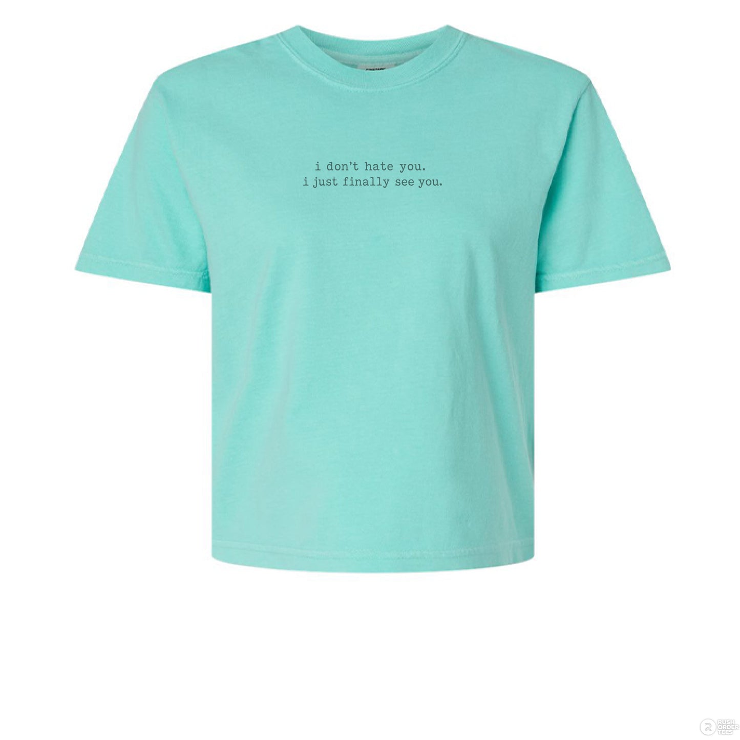 I Don’t Hate You, I Finally See You Product: Comfort Colors 3023CL Women's Heavyweight Boxy T-Shirt - Southern Cameaux