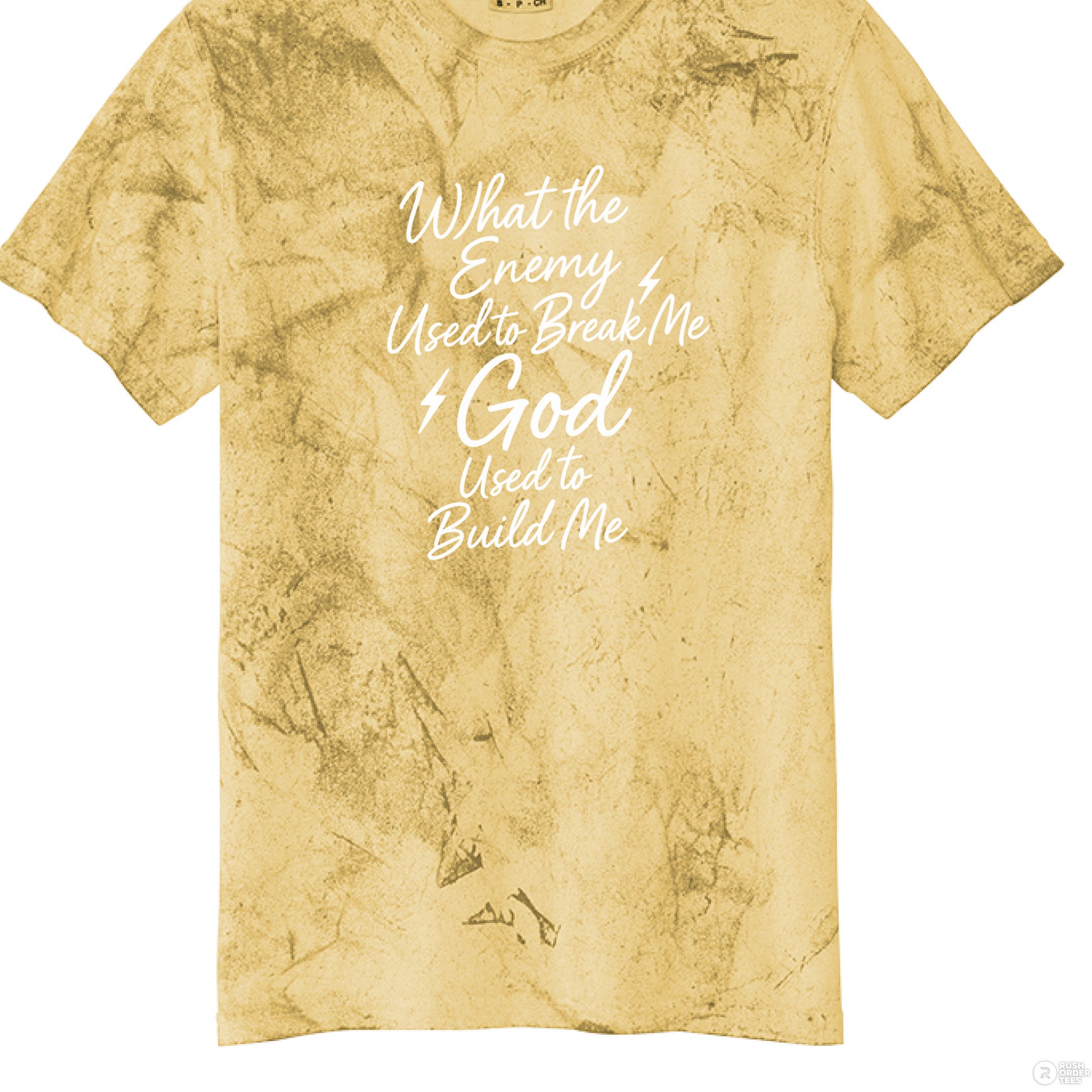 What the Enemy Used to Break Me, God Used to Build Me Comfort Colors 1745 - Southern Cameaux