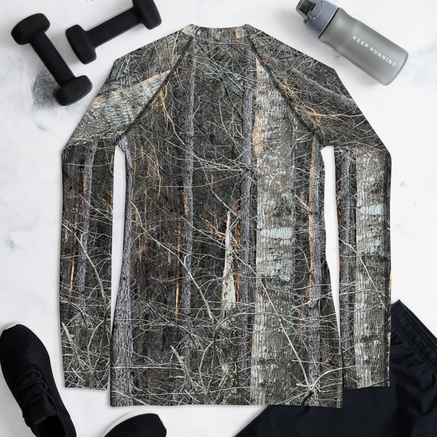 Southern Cameaux Dark Oak Women's Rash Guard - Southern Cameaux