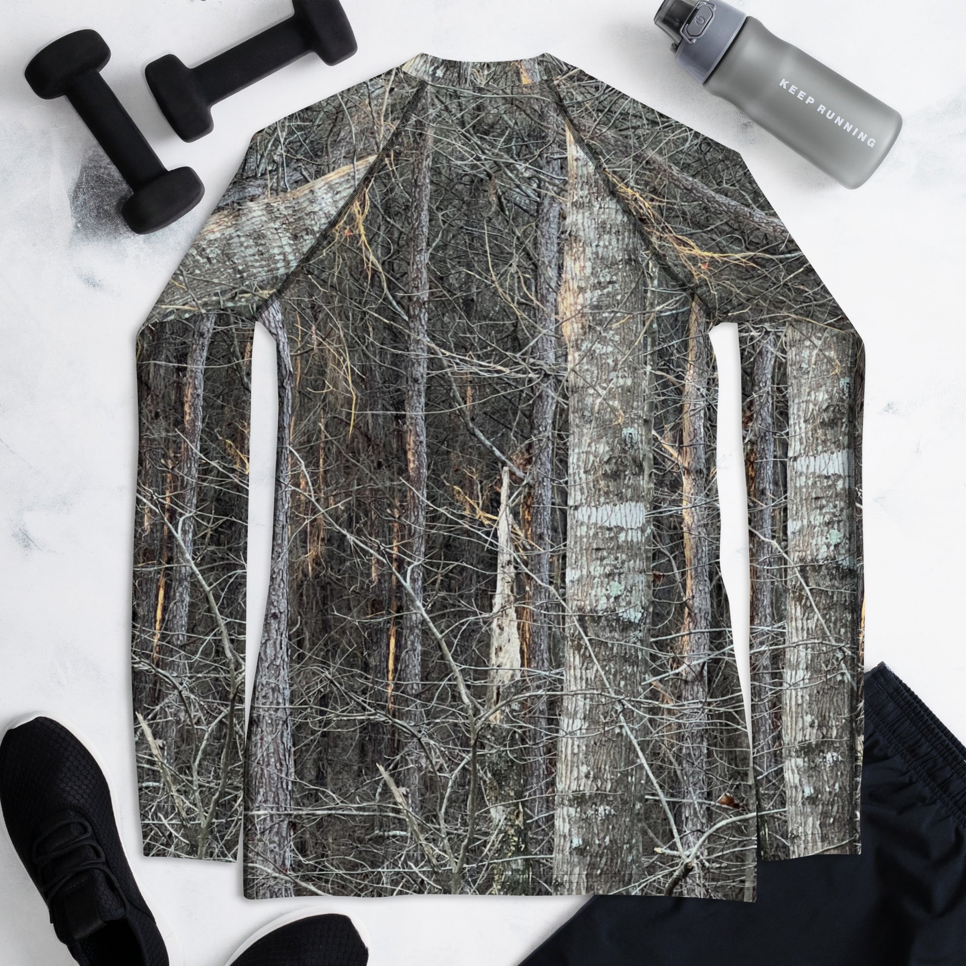 Southern Cameaux Dark Oak Women's Rash Guard - Southern Cameaux