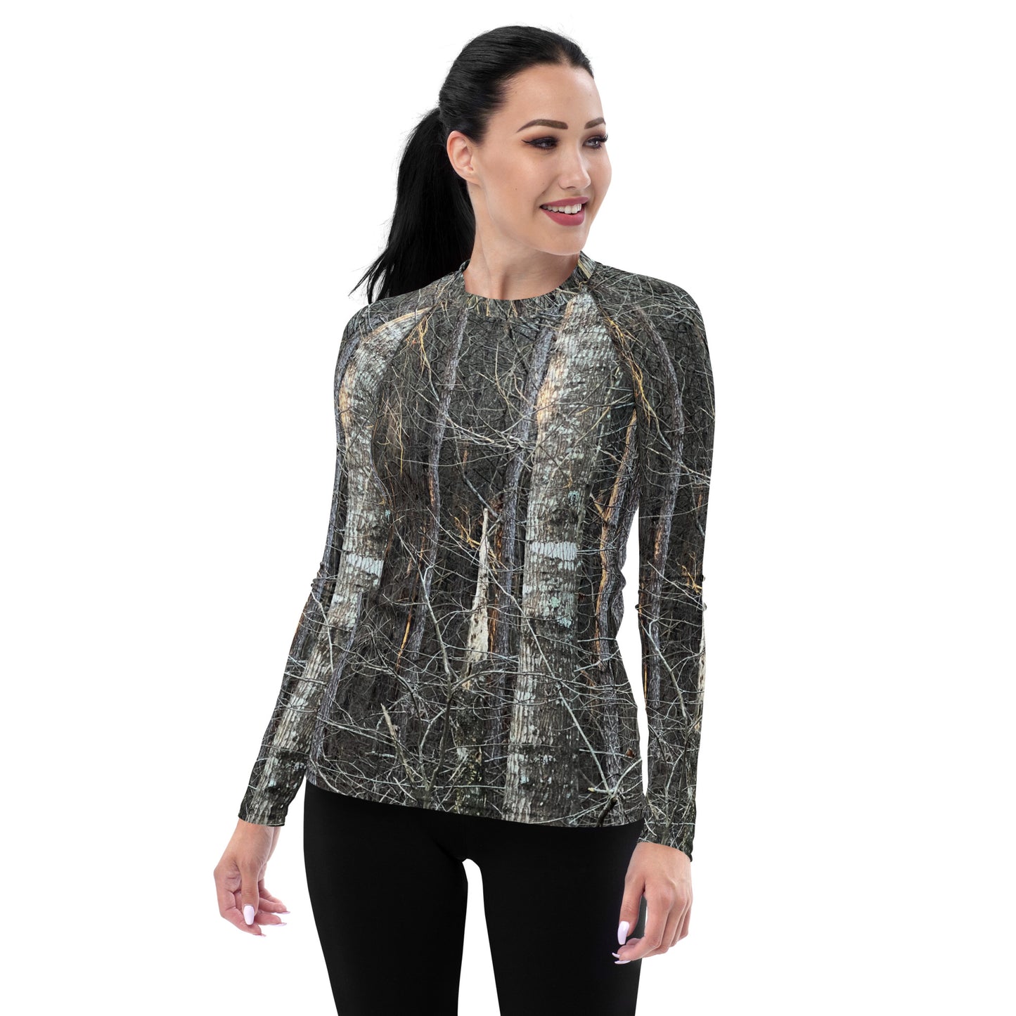 Southern Cameaux Dark Oak Women's Rash Guard - Southern Cameaux