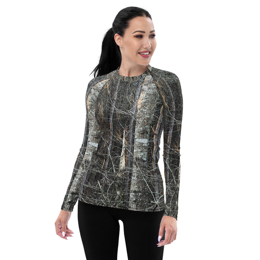 Southern Cameaux Dark Oak Women's Rash Guard - Southern Cameaux