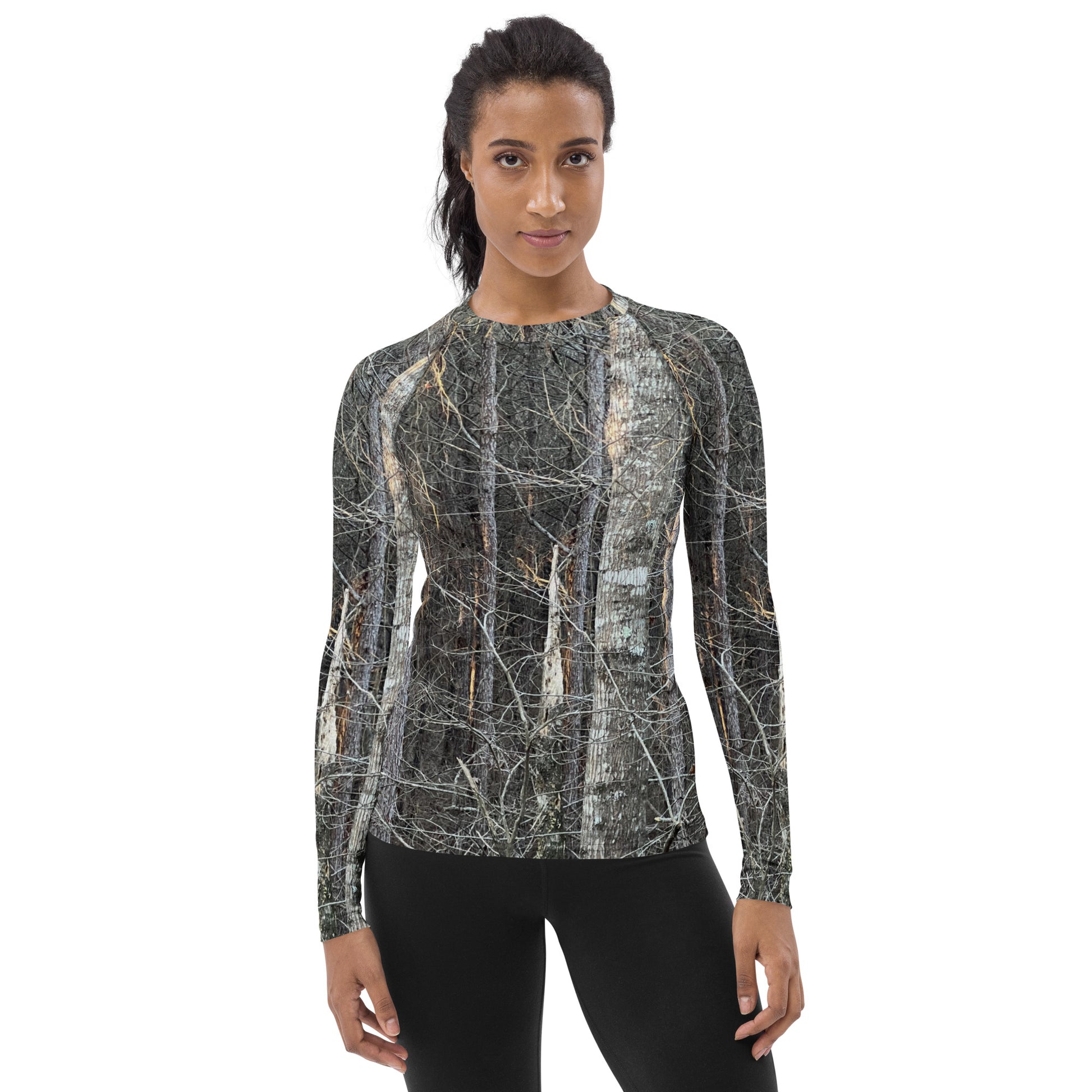 Southern Cameaux Dark Oak Women's Rash Guard - Southern Cameaux