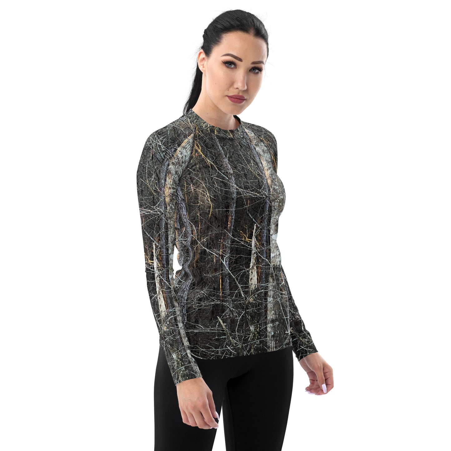 Southern Cameaux Dark Oak Women's Rash Guard - Southern Cameaux