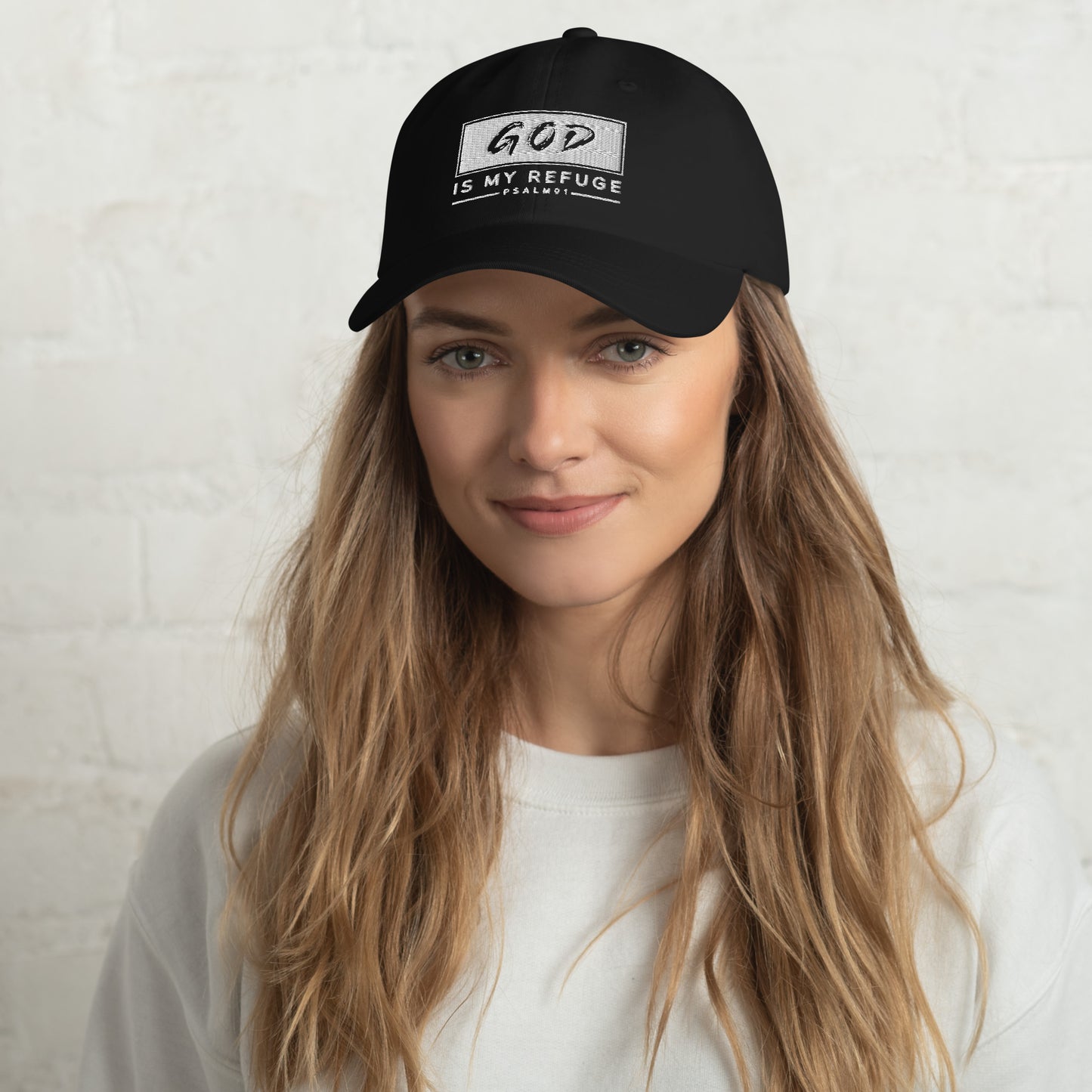 God is my Refuge Dad hat - Southern Cameaux