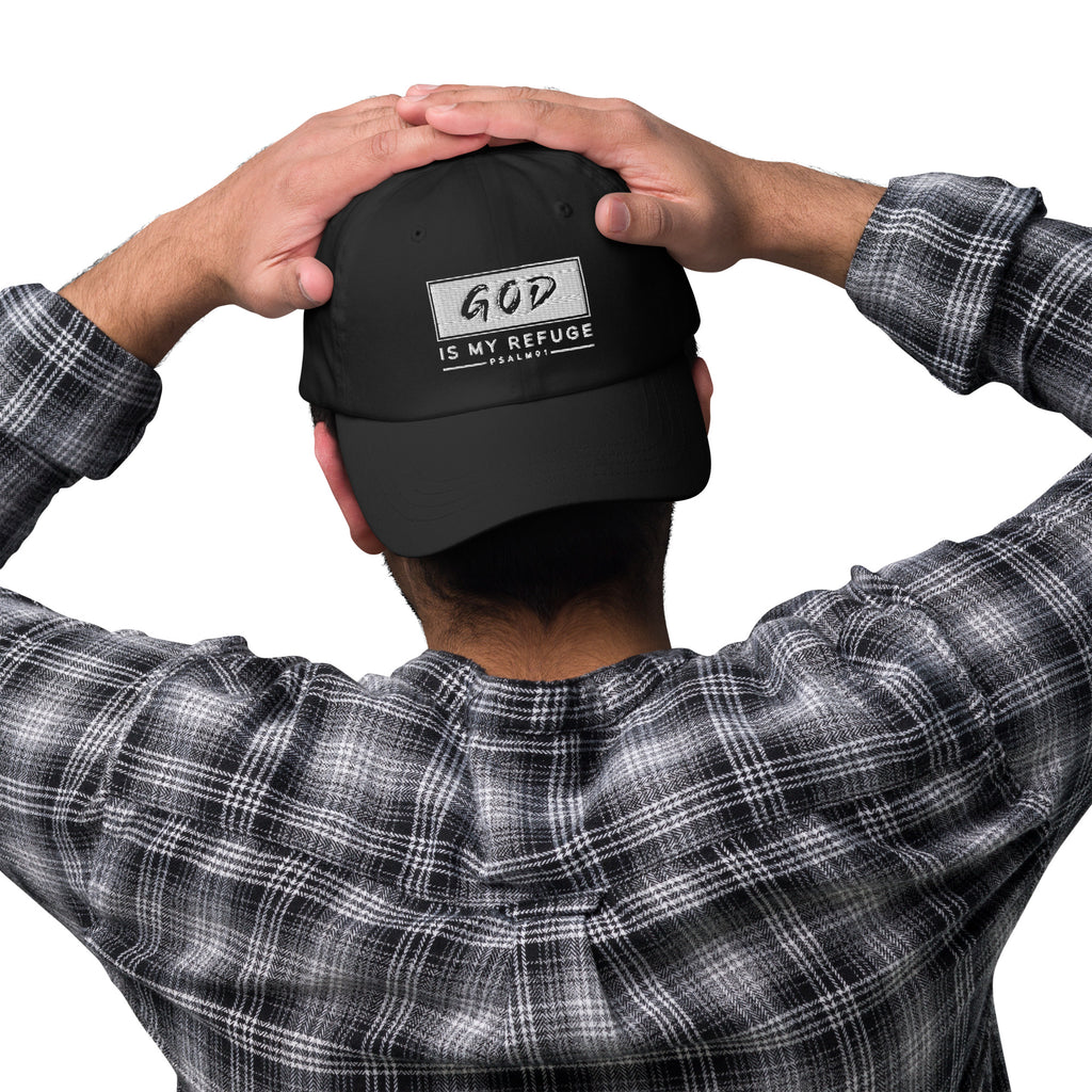 God is my Refuge Dad hat - Southern Cameaux