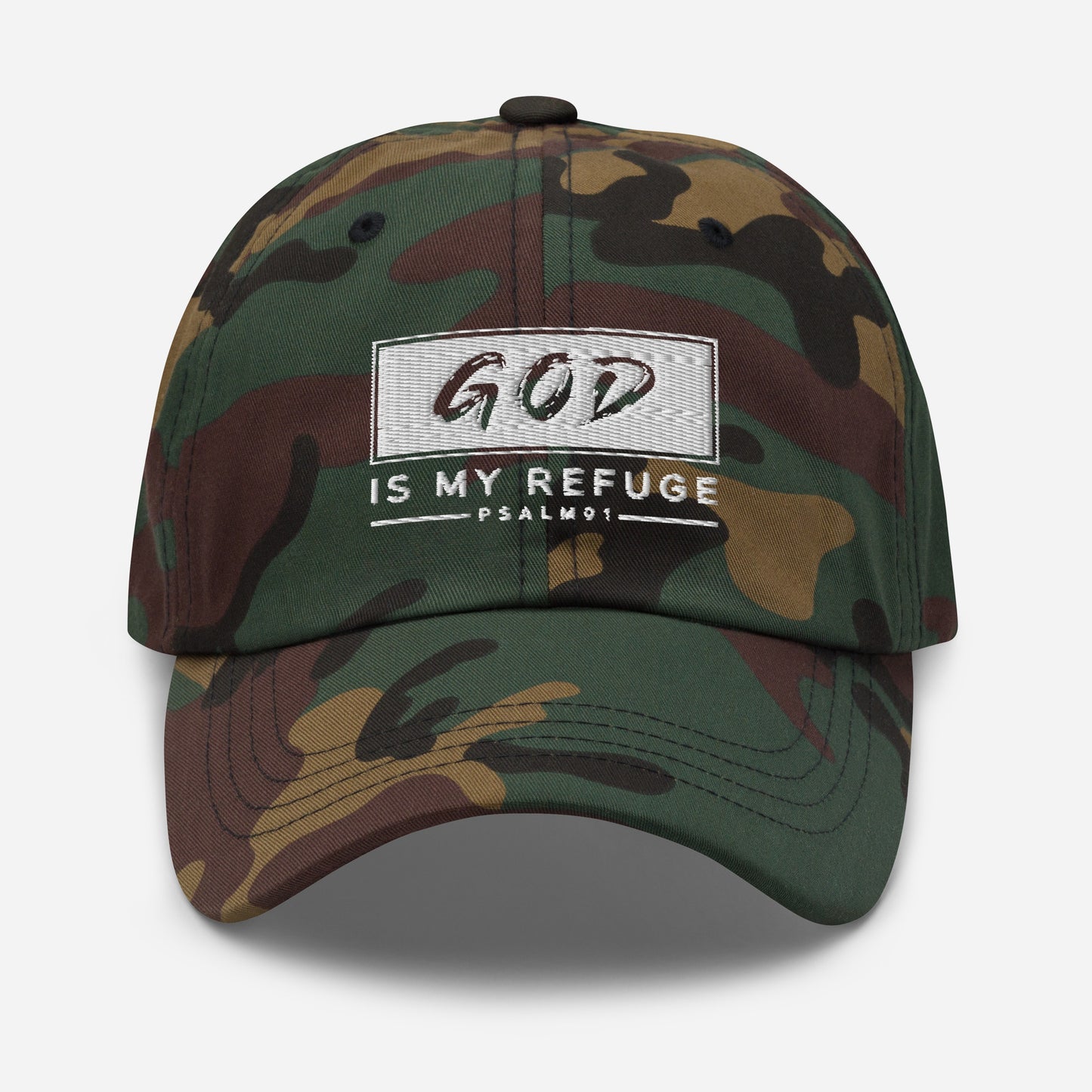 God is my Refuge Dad hat - Southern Cameaux