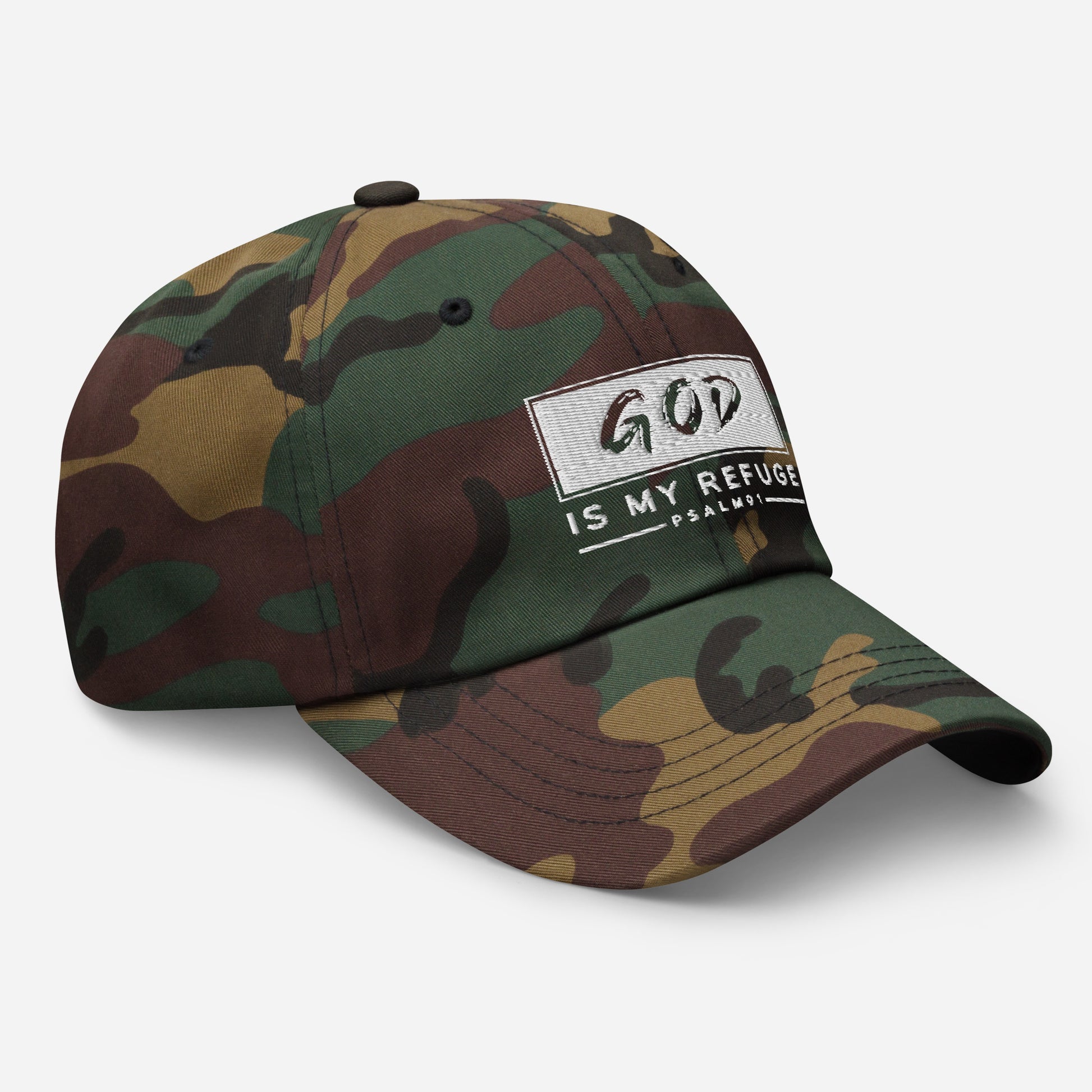 God is my Refuge Dad hat - Southern Cameaux