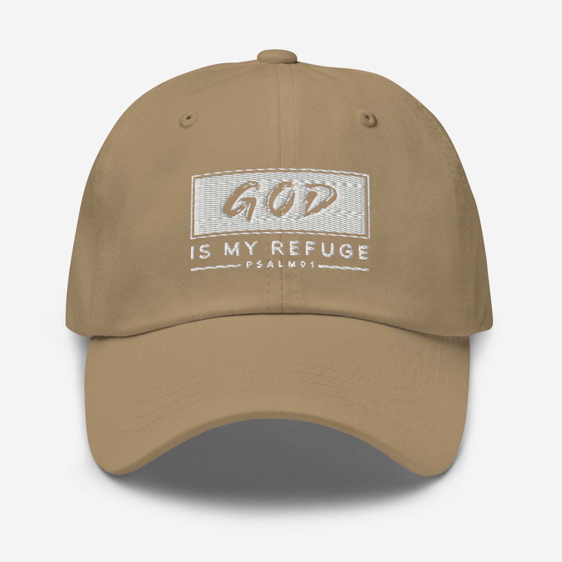 God is my Refuge Dad hat - Southern Cameaux