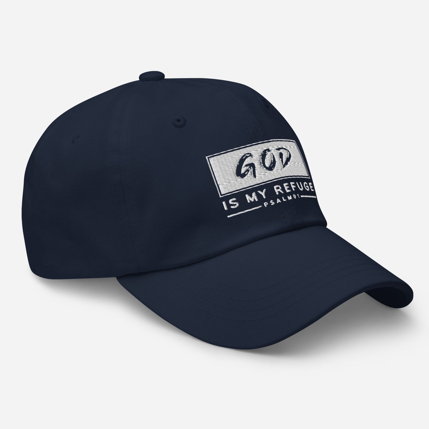 God is my Refuge Dad hat - Southern Cameaux