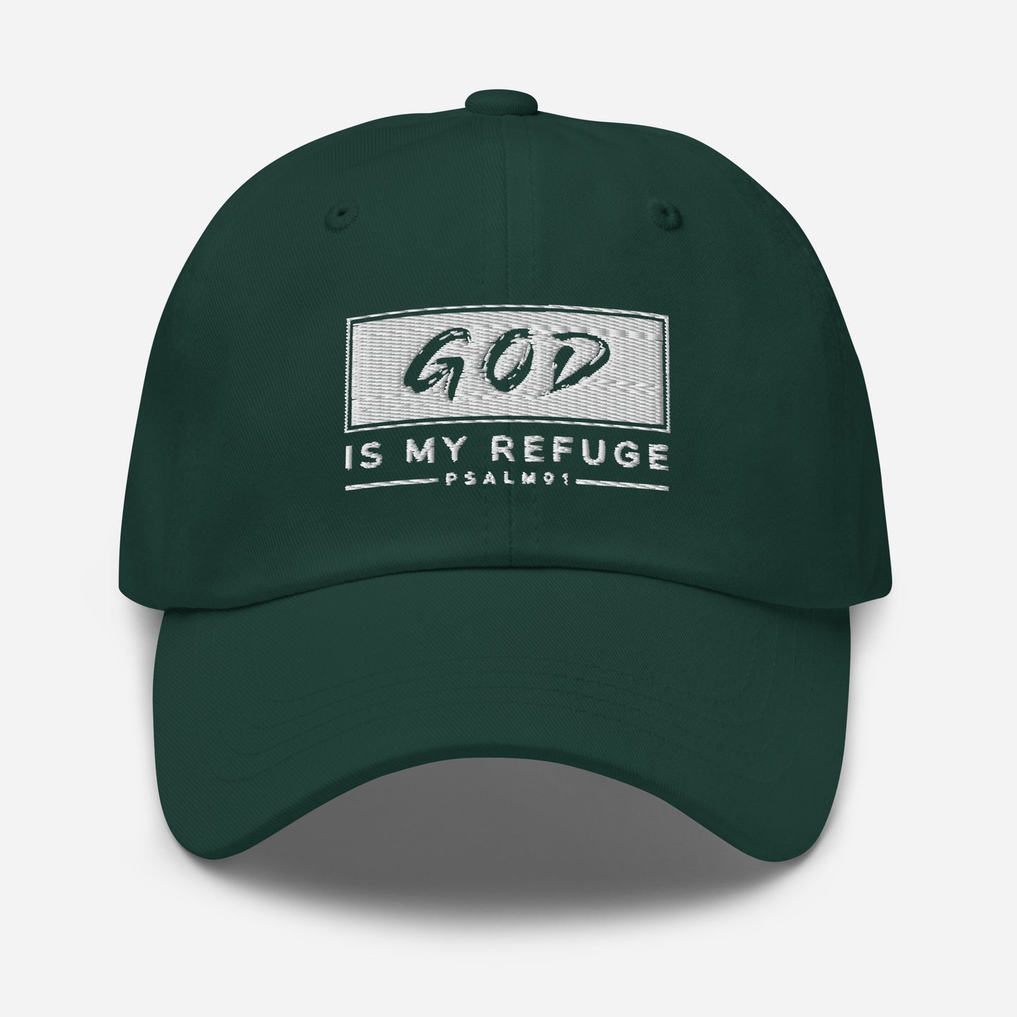 God is my Refuge Dad hat - Southern Cameaux