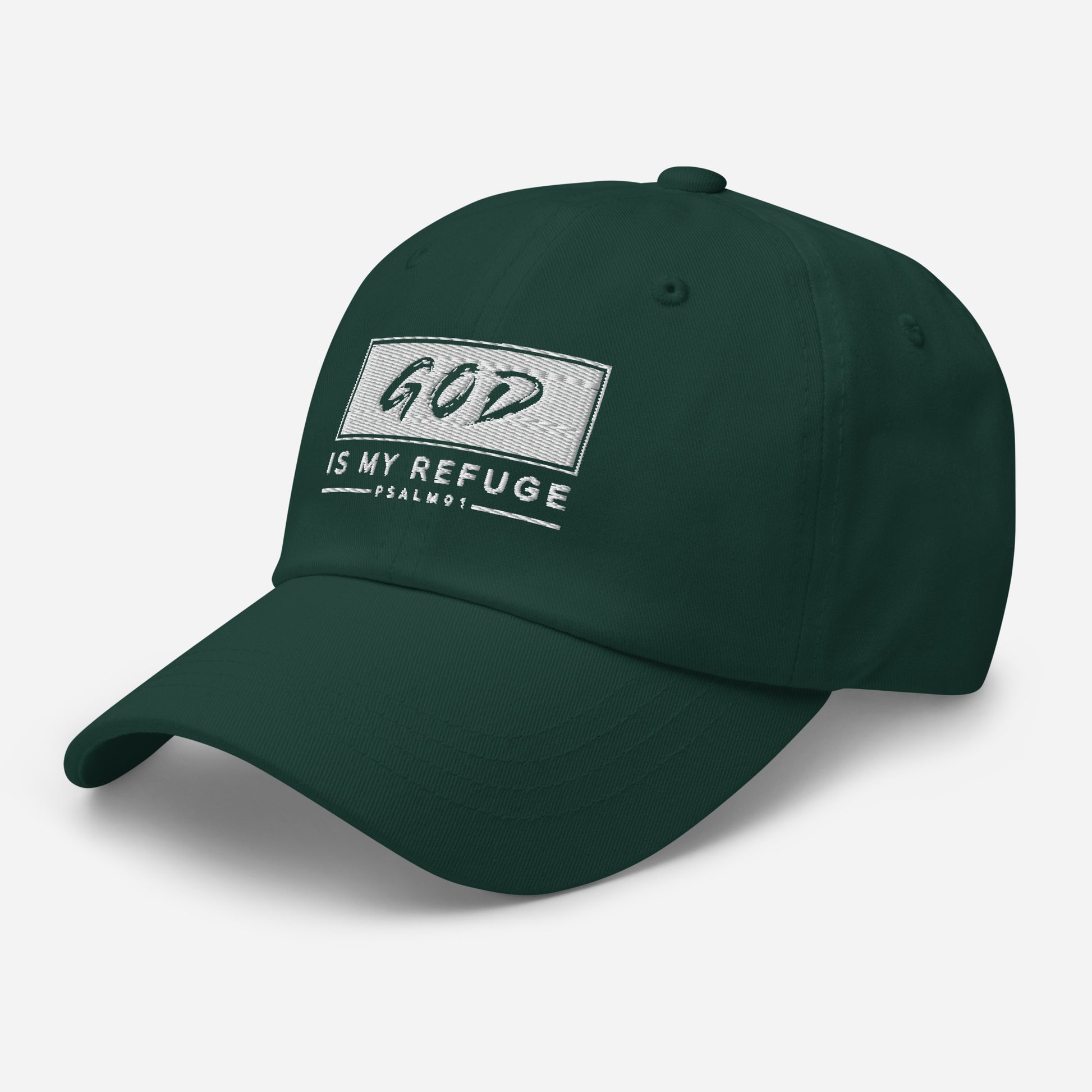 God is my Refuge Dad hat - Southern Cameaux