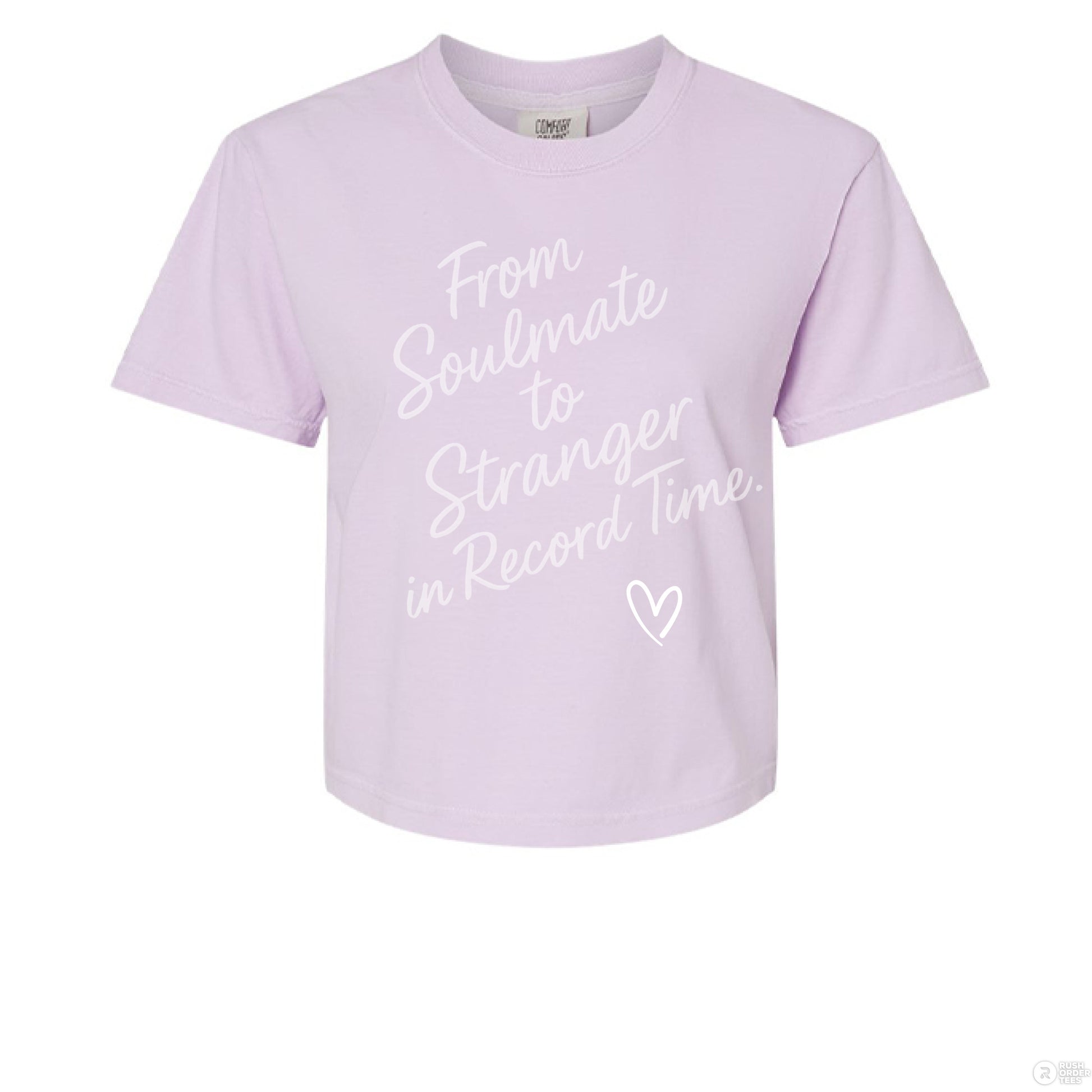 From Soulmate to Stranger in Record Time Product: Comfort Colors 3023CL Women's Heavyweight Boxy T-Shirt - Southern Cameaux