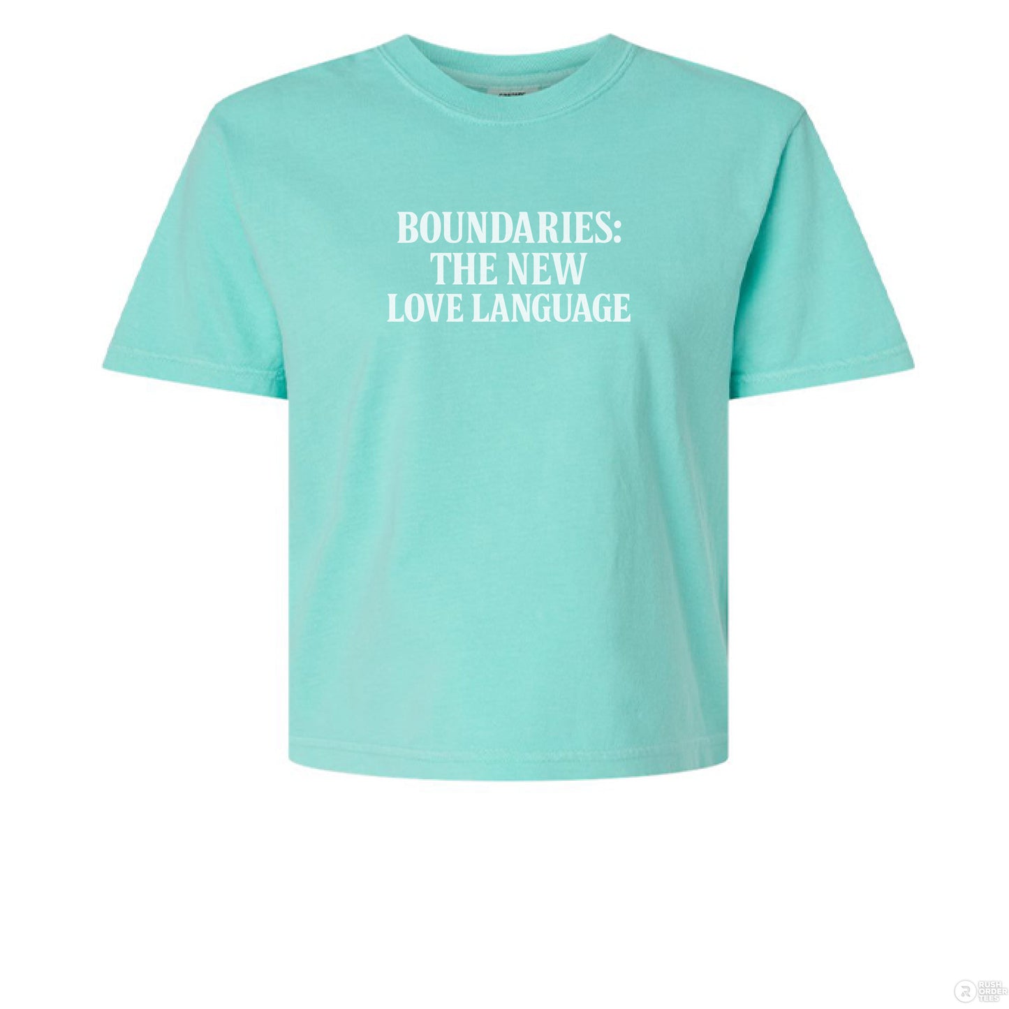 Boundaries: The New Love Language, Product: Comfort Colors 3023CL Women's Heavyweight Boxy T-Shirt - Southern Cameaux