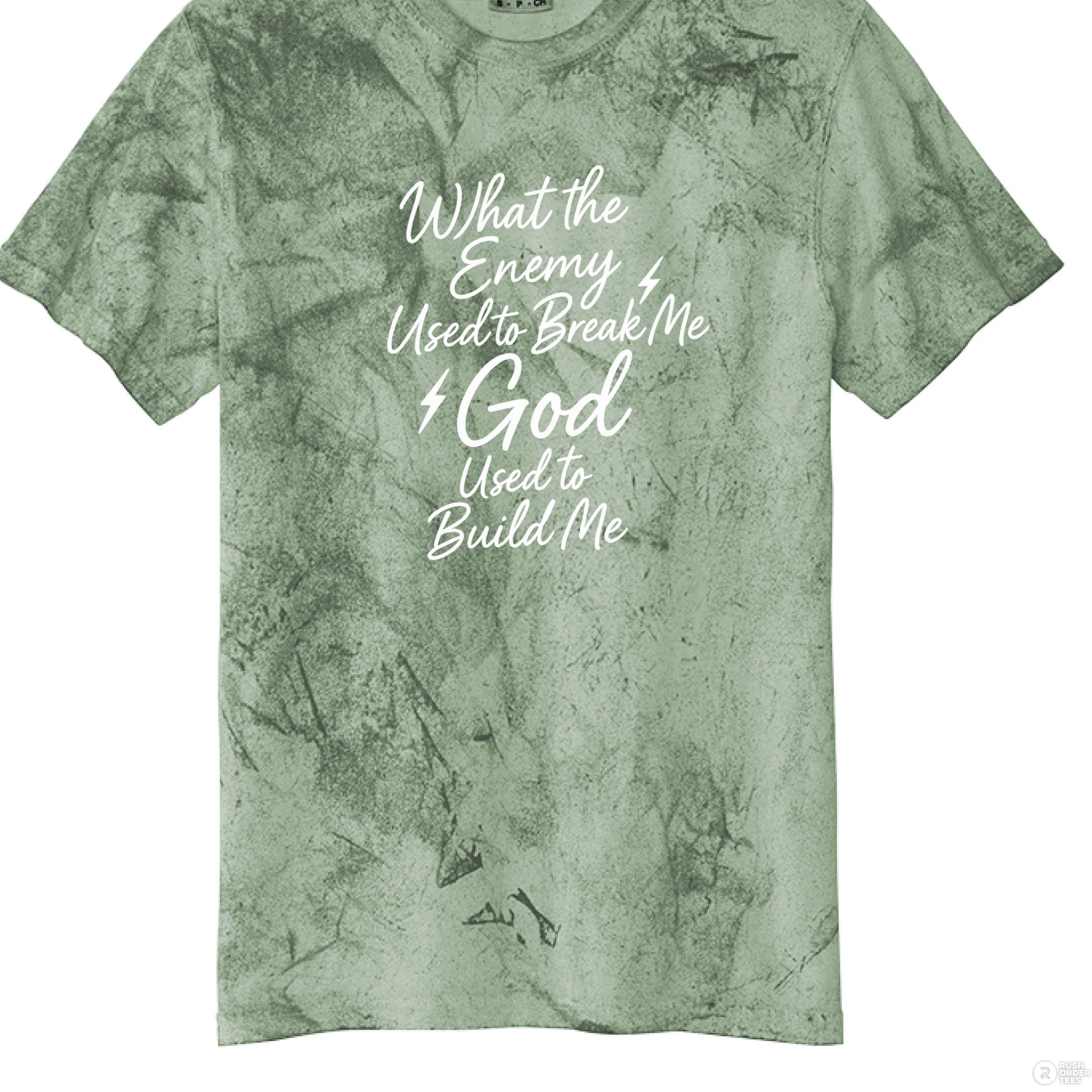 What the Enemy Used to Break Me, God Used to Build Me Comfort Colors 1745 - Southern Cameaux