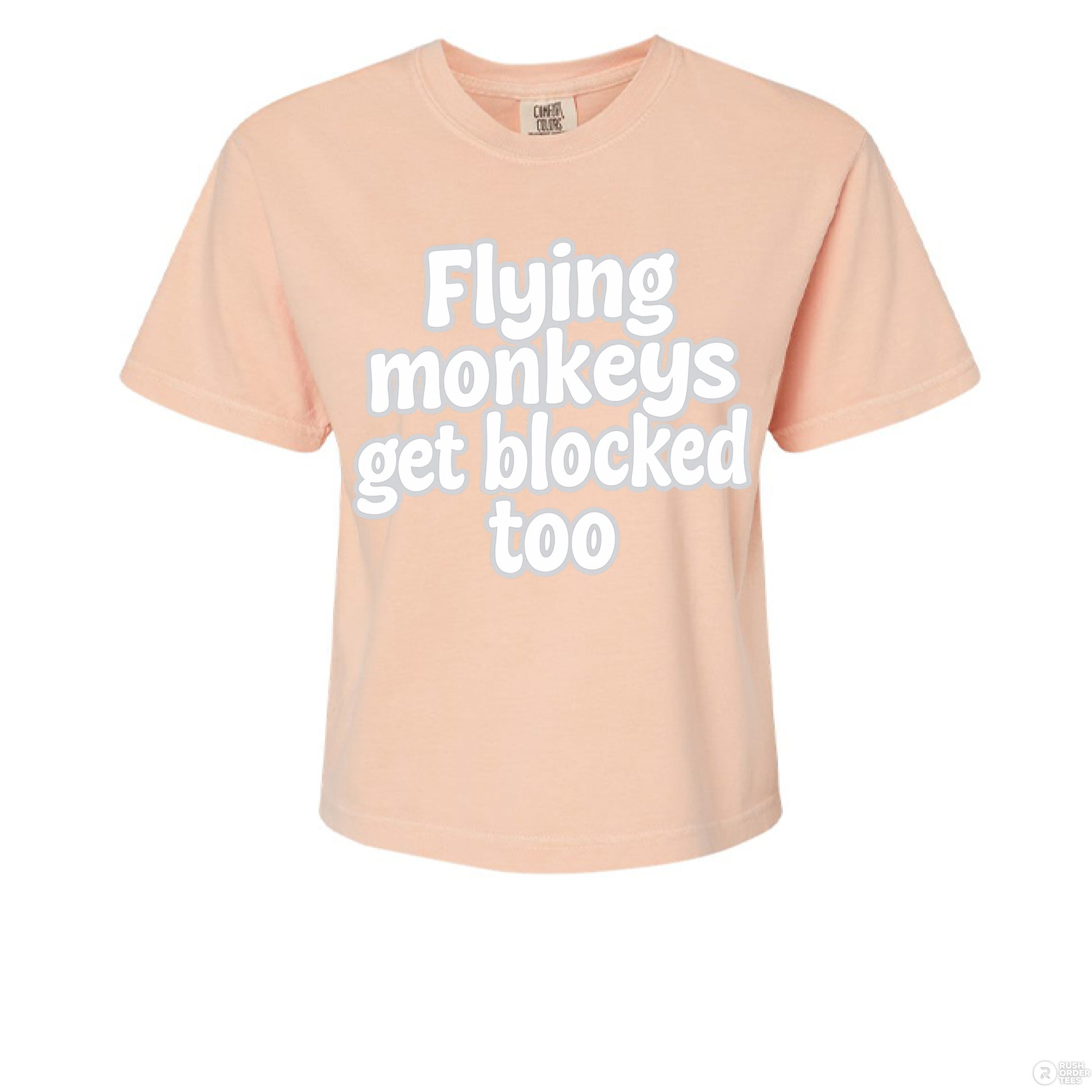 Flying Monkeys Get Blocked Too Comfort Colors 3023CL Women's Heavyweight Boxy T-Shirt - Southern Cameaux