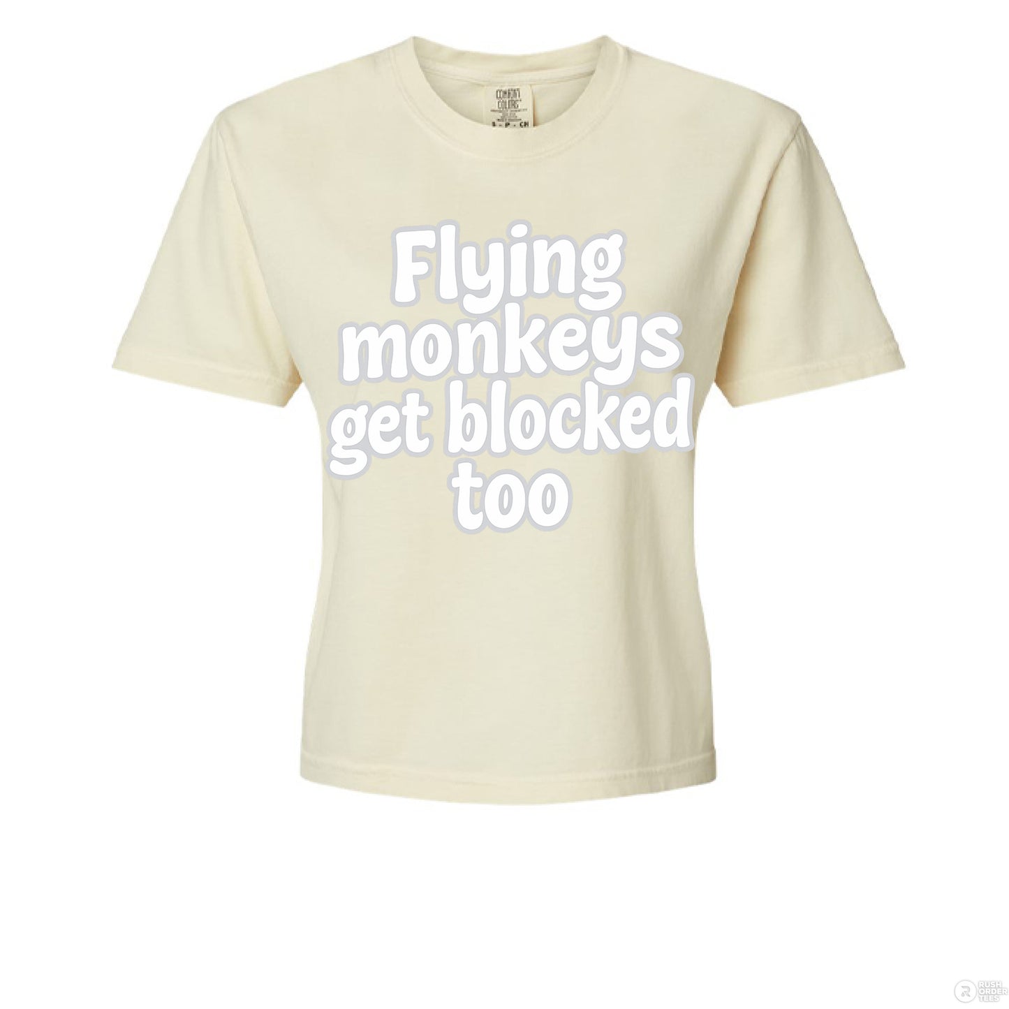 Flying Monkeys Get Blocked Too Comfort Colors 3023CL Women's Heavyweight Boxy T-Shirt - Southern Cameaux