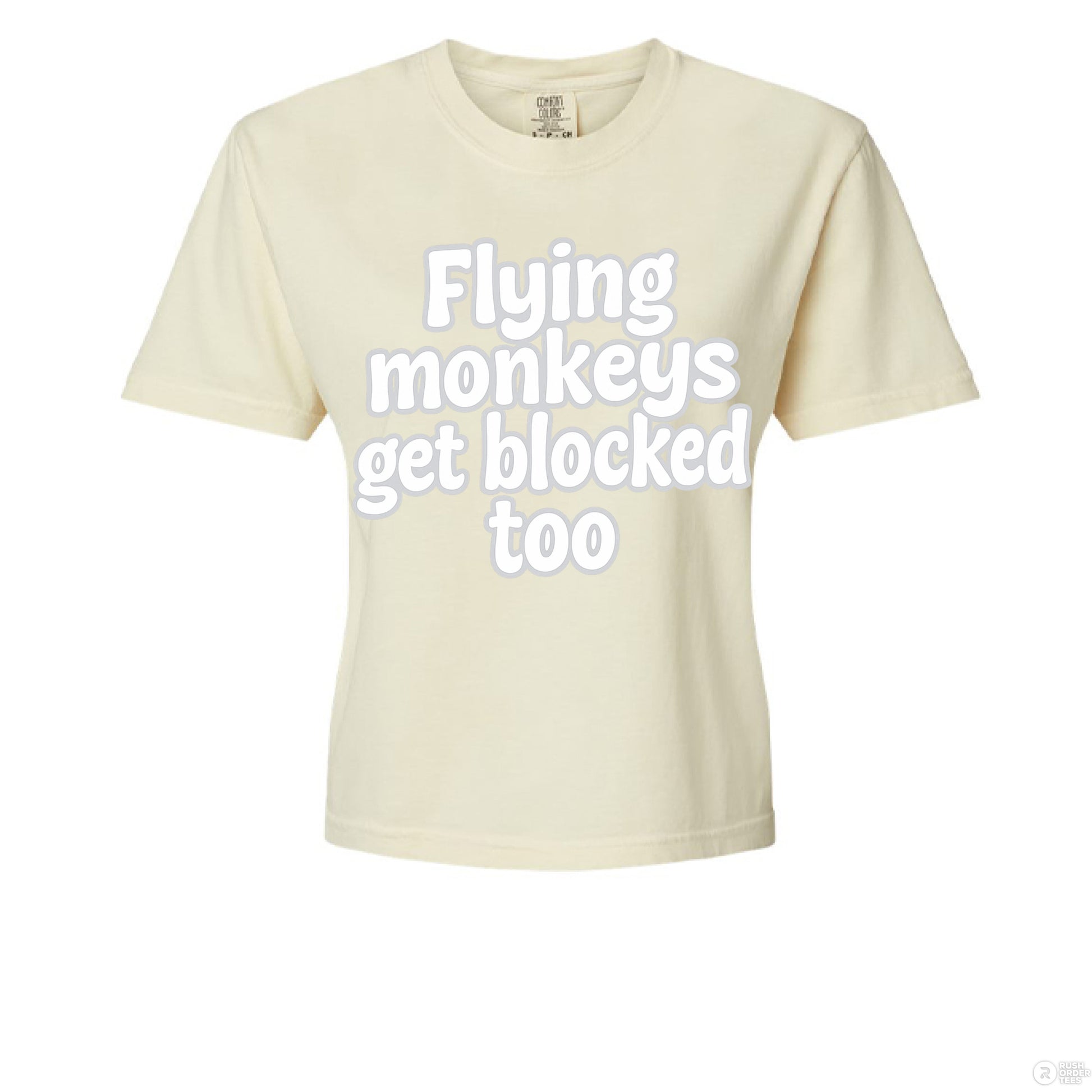 Flying Monkeys Get Blocked Too Comfort Colors 3023CL Women's Heavyweight Boxy T-Shirt - Southern Cameaux